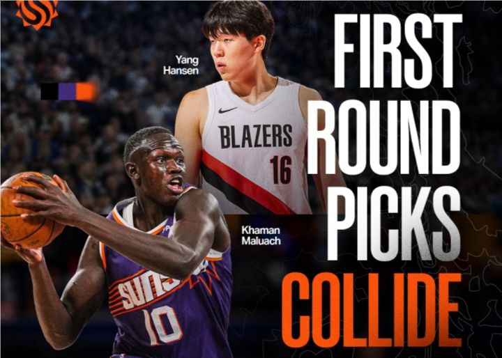 同為首輪秀！媒體曬馬魯阿奇與楊瀚森今日發展聯盟對決海報
